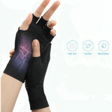 Pain Relief Copper Infused Therapeutic Gloves With wrist Strap For Extra Support