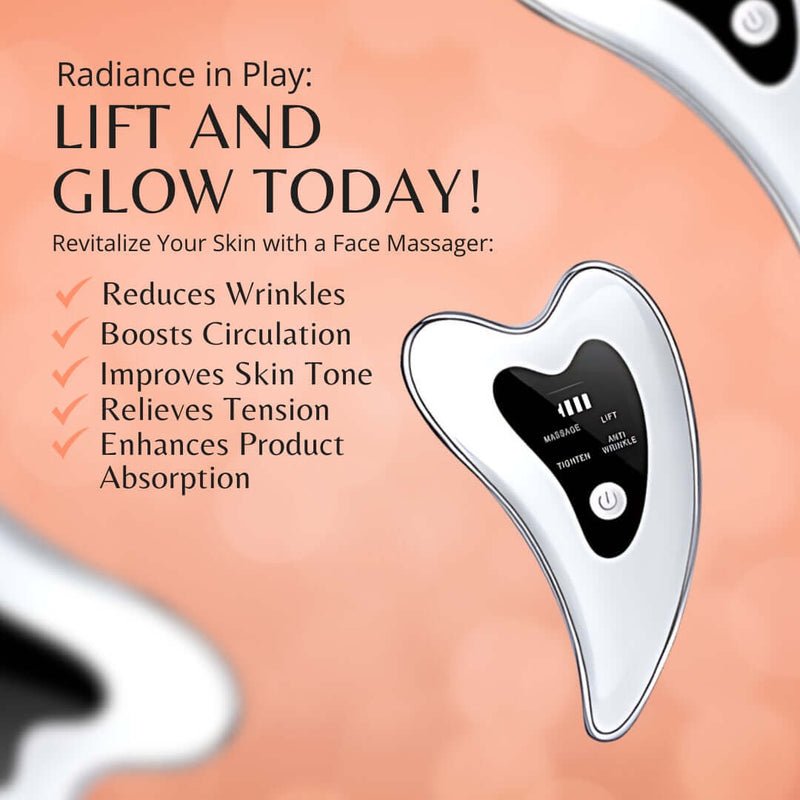 Experience Beauty with the Two-Mode Electric Gua Sha Face Massager