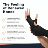 Pain Relief Copper Infused Therapeutic Gloves With wrist Strap For Extra Support